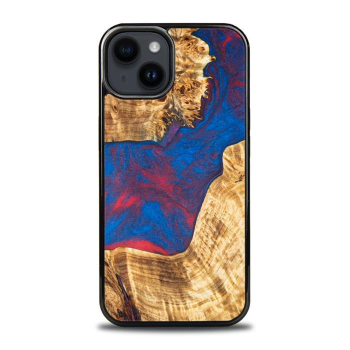 iPhone 15 Plus Handyhülle aus Harz und Holz - Synergy#E10