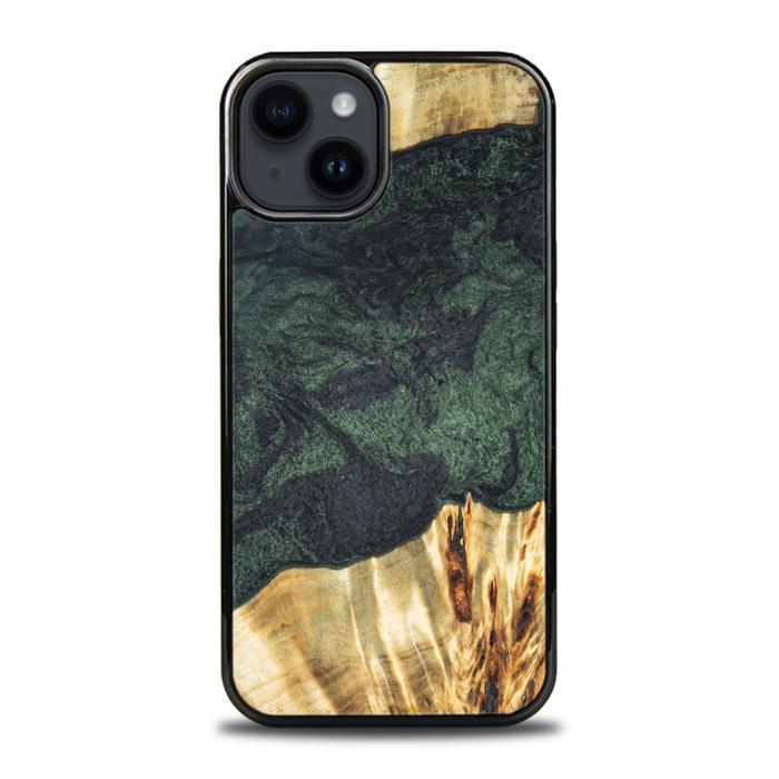 iPhone 15 Plus Handyhülle aus Harz und Holz - Synergy#E14