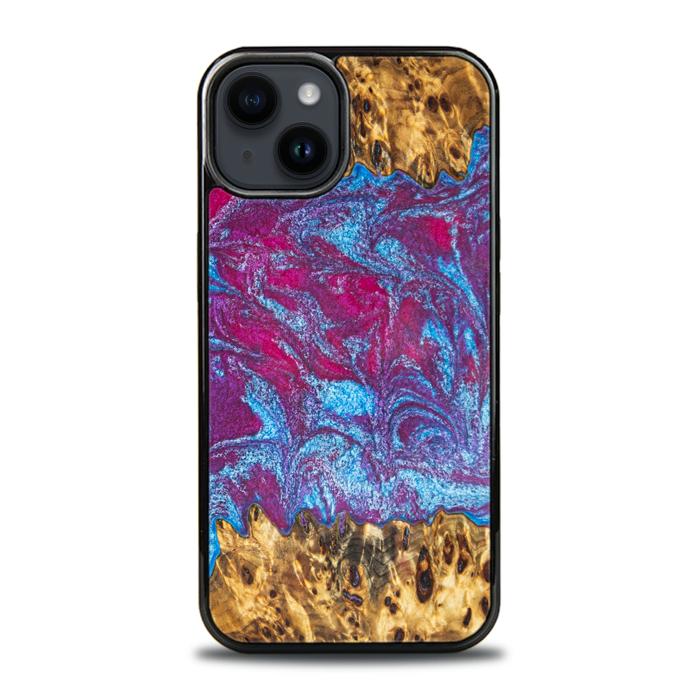 iPhone 15 Plus Handyhülle aus Harz und Holz - Synergy#E15
