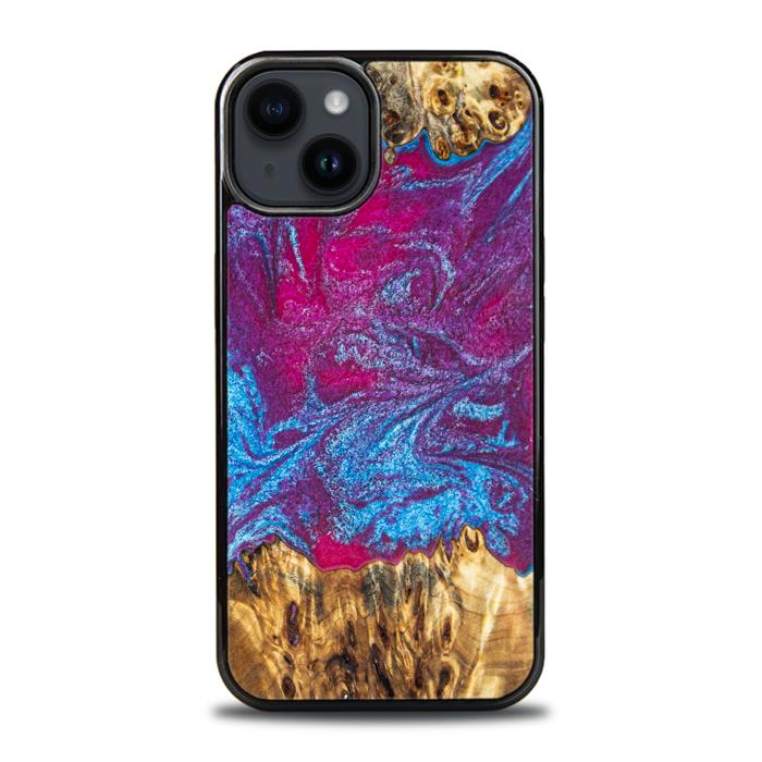 iPhone 15 Plus Handyhülle aus Harz und Holz - Synergy#E3