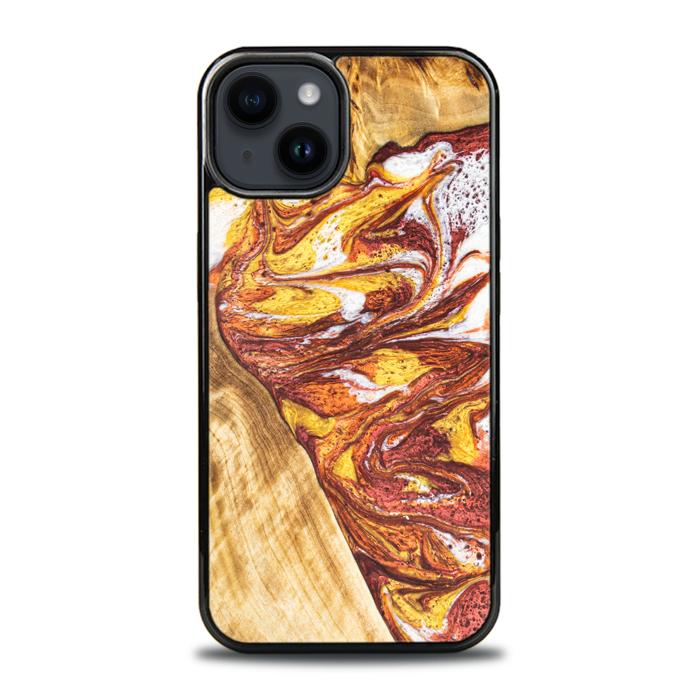 iPhone 15 Plus Handyhülle aus Harz und Holz - Synergy#E4