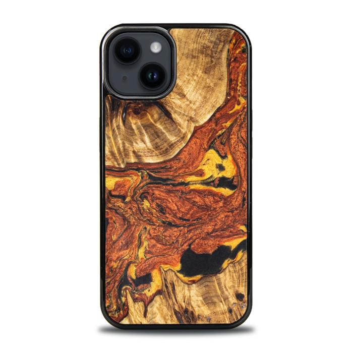 iPhone 15 Plus Handyhülle aus Harz und Holz - Synergy#E6