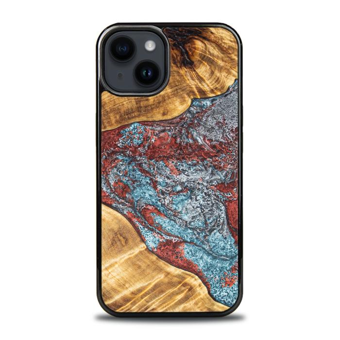 iPhone 15 Plus Handyhülle aus Harz und Holz - Synergy#E7