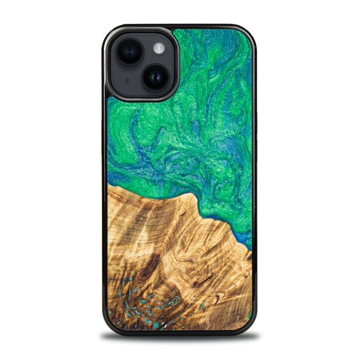 iPhone 15 Plus Handyhülle aus Harz und Holz - Synergy#E8