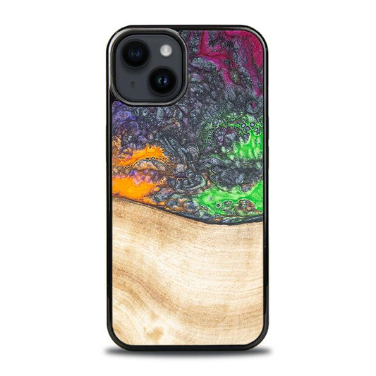 iPhone 15 Plus Handyhülle aus Harz und Holz - Synergy#F1
