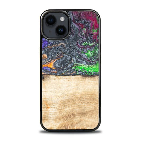 iPhone 15 Plus Handyhülle aus Harz und Holz - Synergy#F2