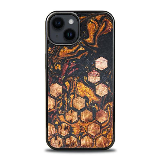iPhone 15 Plus Handyhülle aus Harz und Holz - Synergy#F38