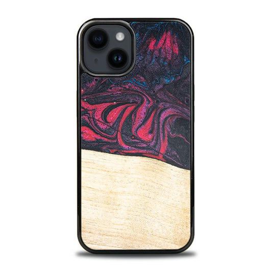 iPhone 15 Plus Handyhülle aus Harz und Holz - Synergy#F5