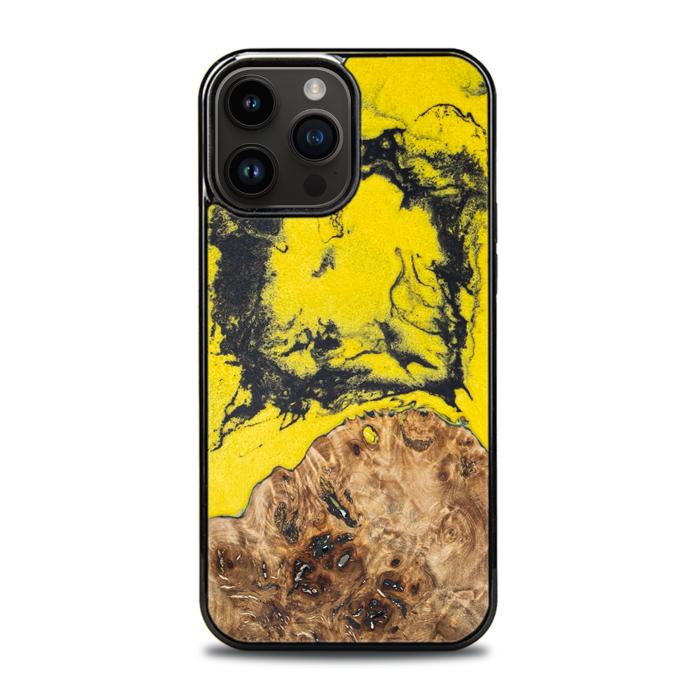 Borussia#ChL iPhone 15 PRO MAX Handyhülle aus Harz und Holz