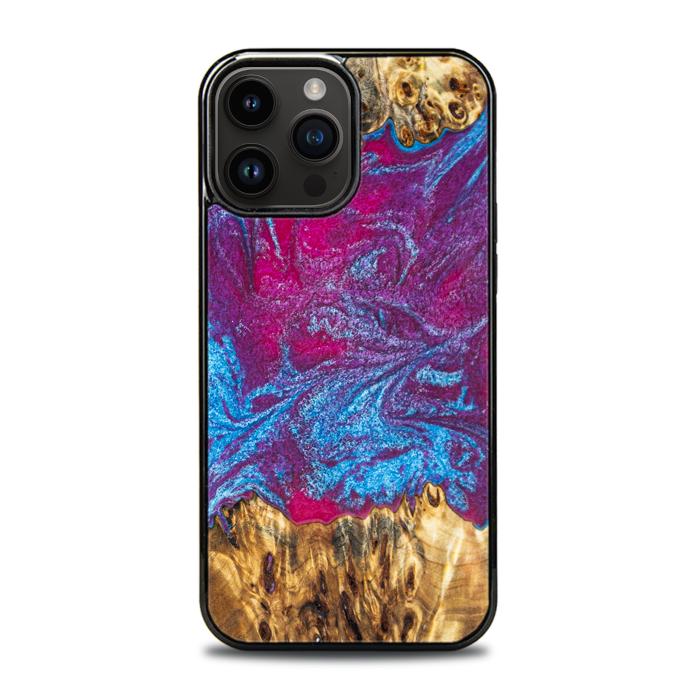 iPhone 15 Pro Max Handyhülle aus Harz und Holz - Synergy#E3