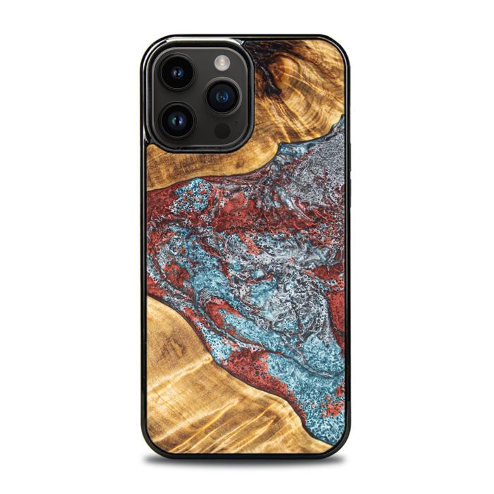 iPhone 15 Pro Max Handyhülle aus Harz und Holz - Synergy#E7