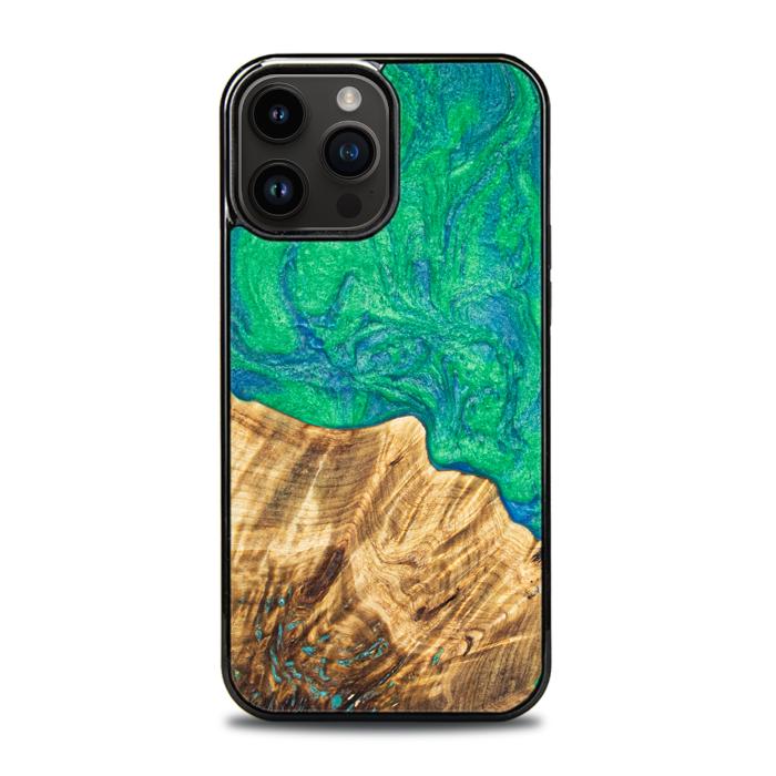 iPhone 15 Pro Max Handyhülle aus Harz und Holz - Synergy#E8