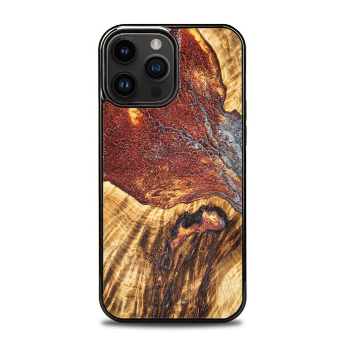 iPhone 15 Pro Max Handyhülle aus Harz und Holz - Synergy#E9