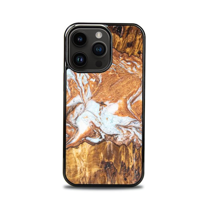 iPhone 15 Pro Handyhülle aus Harz und Holz - Synergy#E18