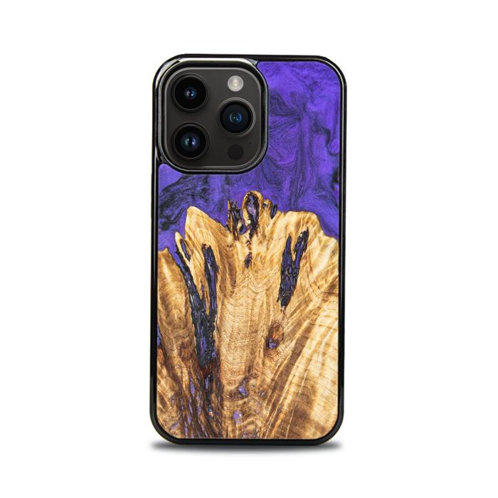 iPhone 15 Pro Handyhülle aus Harz und Holz - Synergy#E22