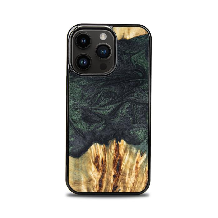 iPhone 15 Pro Handyhülle aus Harz und Holz - Synergy#E25