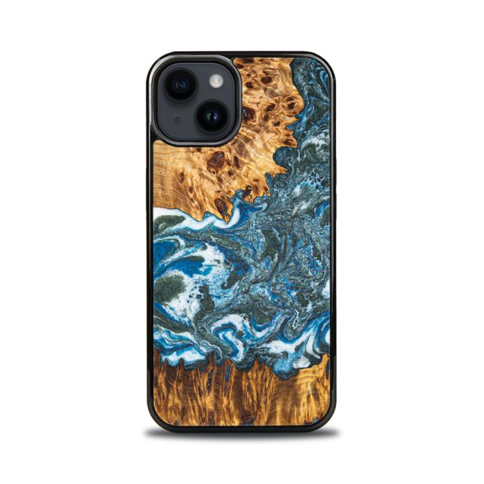 iPhone 15 Handyhülle aus Harz und Holz - Synergy#E17