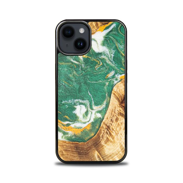 iPhone 15 Handyhülle aus Harz und Holz - Synergy#E20