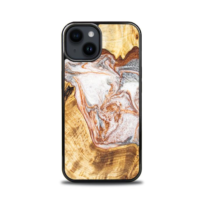 iPhone 15 Handyhülle aus Harz und Holz - Synergy#E5