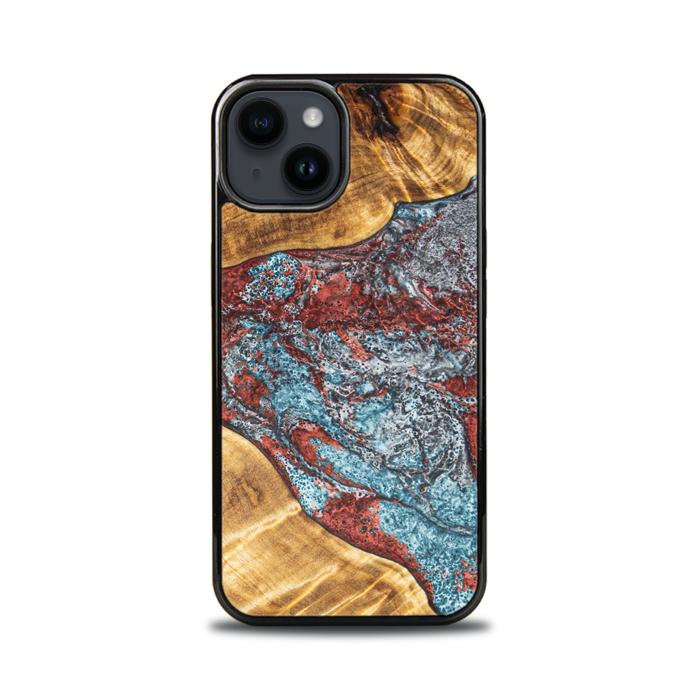 iPhone 15 Handyhülle aus Harz und Holz - Synergy#E7