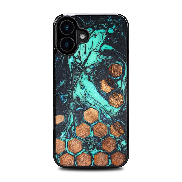 iPhone 16 Plus Handyhülle aus Harz und Holz - Synergy#F23