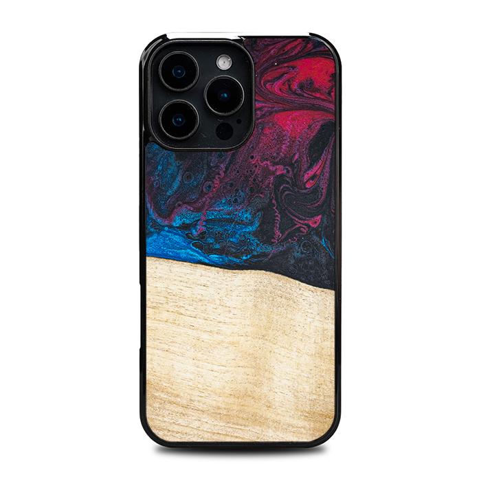 iPhone 16 Pro Max Handyhülle aus Harz und Holz - Synergy#F9