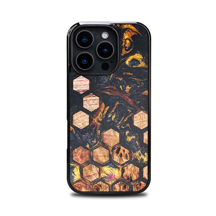 iPhone 16 Pro Handyhülle aus Harz und Holz - Synergy#F26
