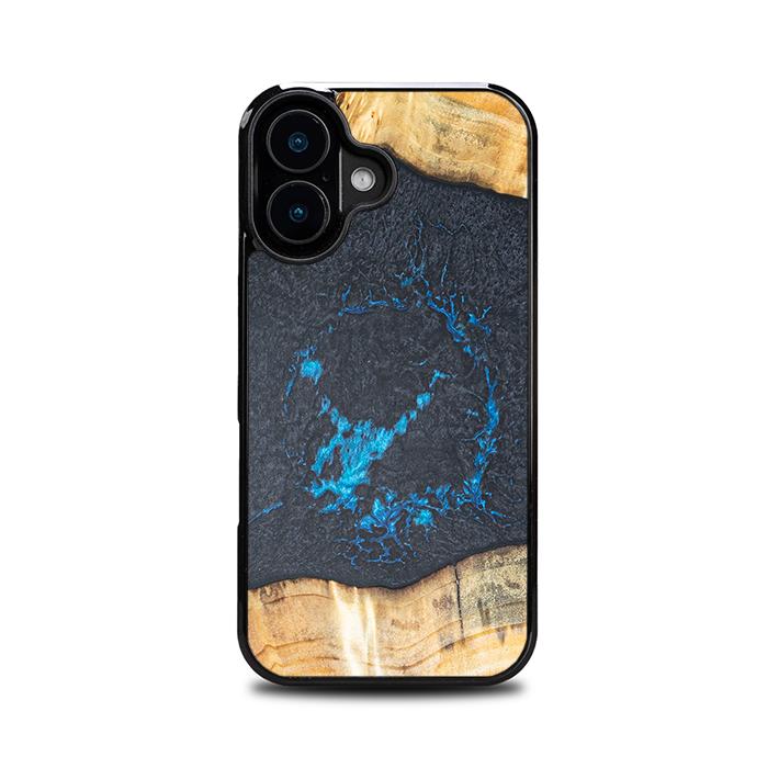 iPhone 16 Handyhülle aus Harz und Holz - Synergy#F35