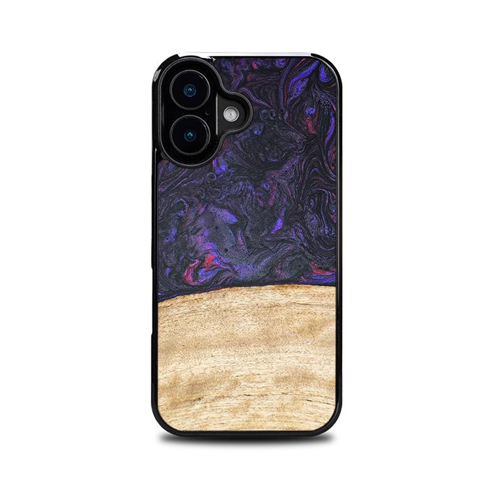 iPhone 16 Handyhülle aus Harz und Holz - Synergy#F7