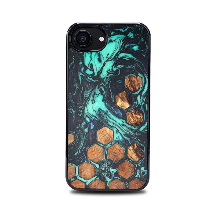 iPhone 16e Handyhülle aus Harz und Holz - Synergy#F28
