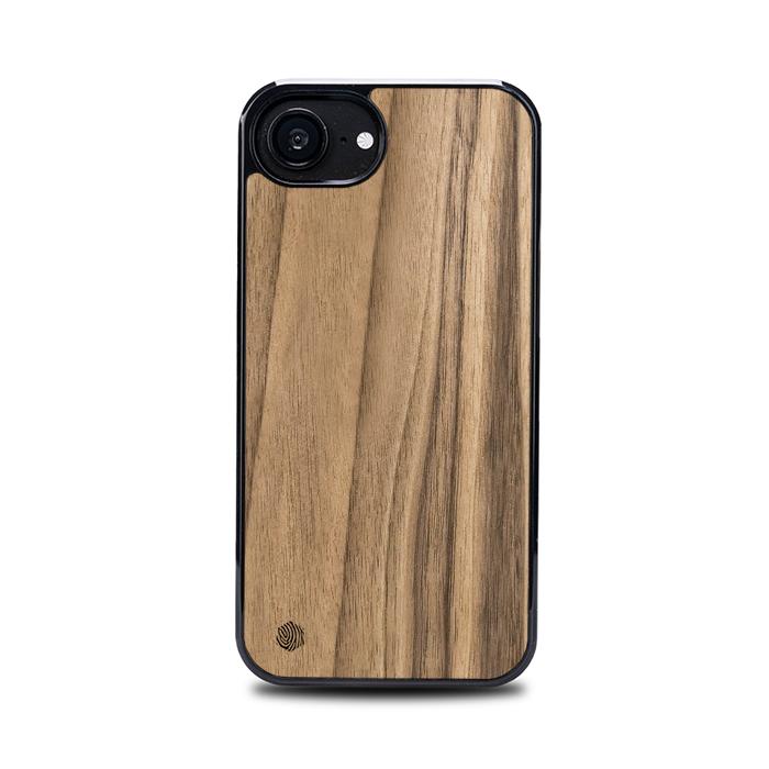 iPhone 16e Handyhülle aus Holz - Nussbaum