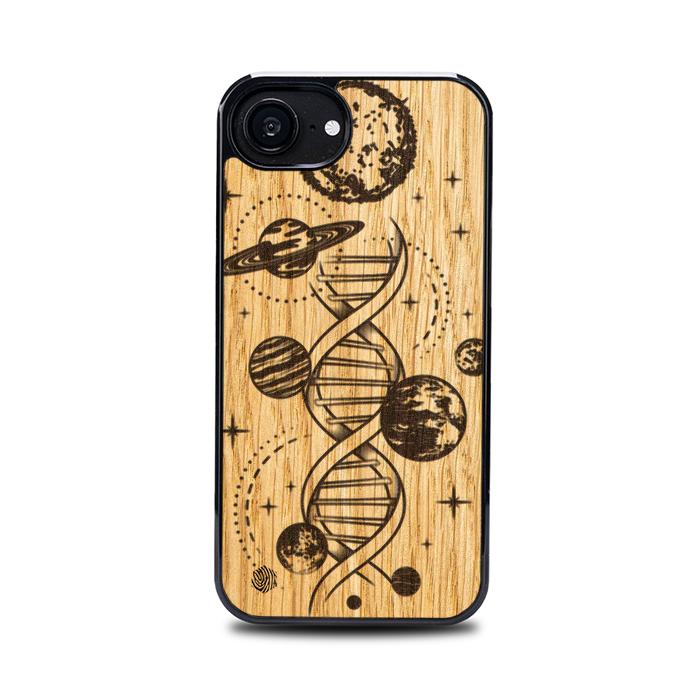 iPhone 16e Handyhülle aus Holz - Space DNA (Eiche)