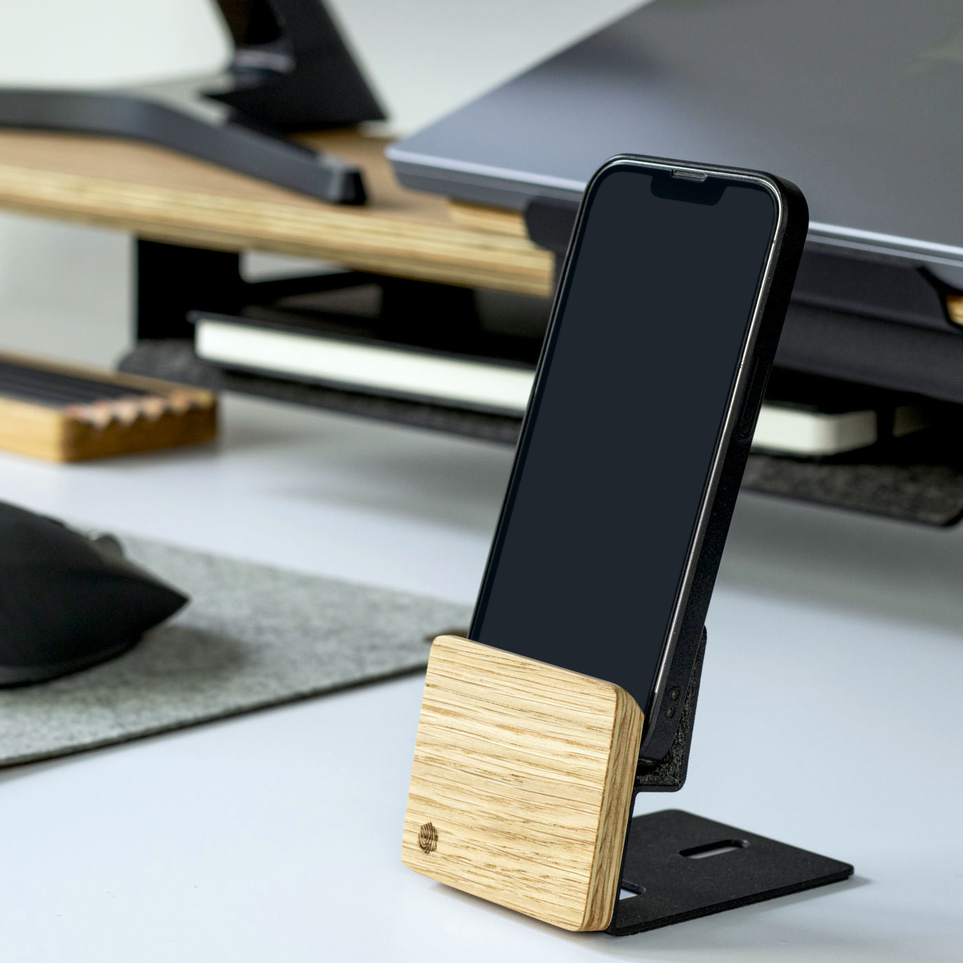 Handyhalter All-in-One-Schreibtisch-Setup