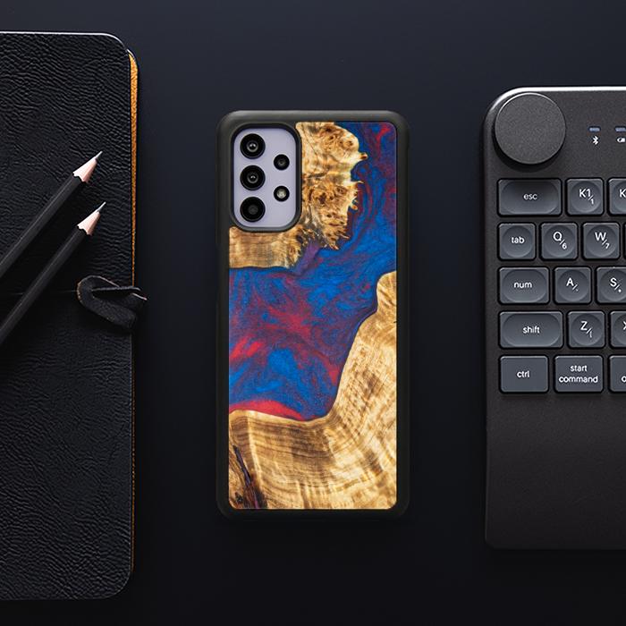 Samsung Galaxy A32 4G Handyhülle aus Harz und Holz - Synergy#E10