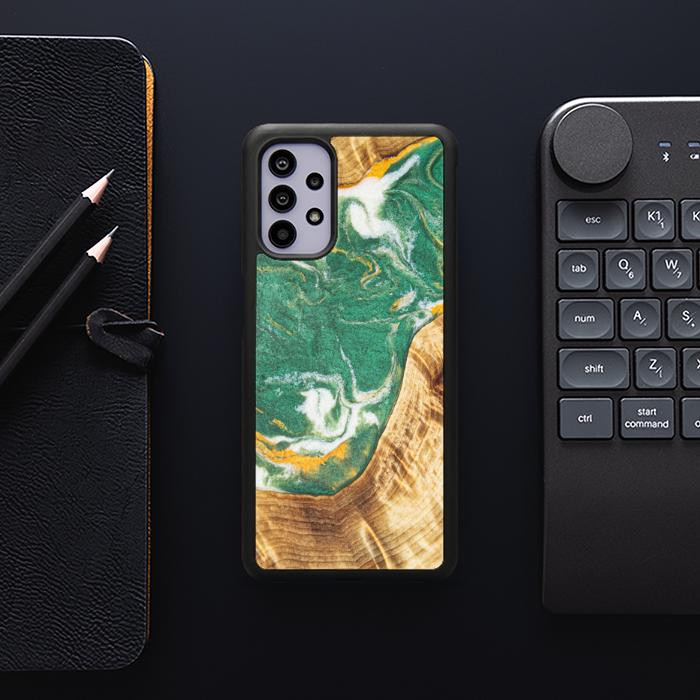 Samsung Galaxy A32 4G Handyhülle aus Harz und Holz - Synergy#E20