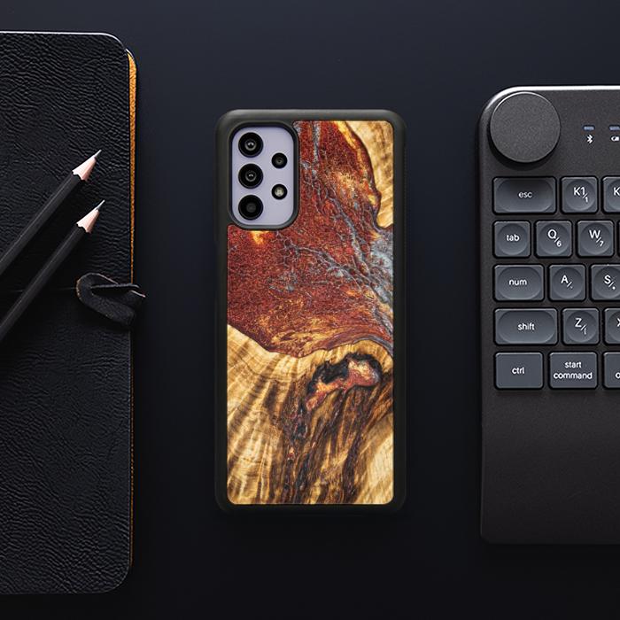 Samsung Galaxy A32 5G Handyhülle aus Harz und Holz - Synergy#E9