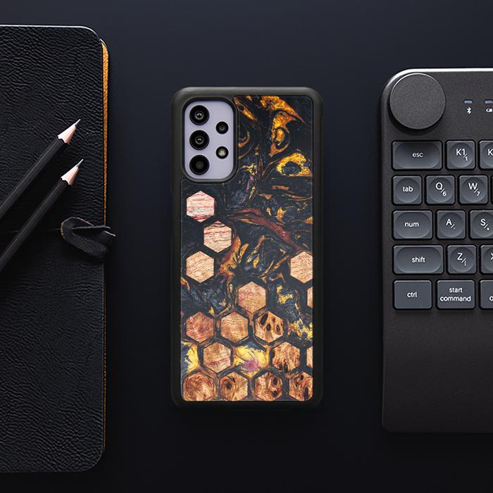 Samsung Galaxy A32 5G Handyhülle aus Harz und Holz - Synergy#F26
