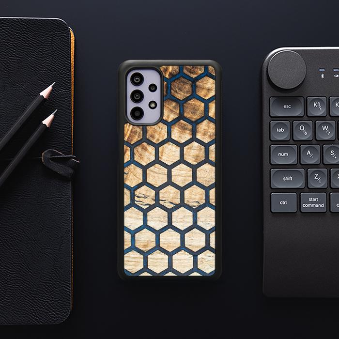 Samsung Galaxy A32 5G Handyhülle aus Harz und Holz - Synergy#F36