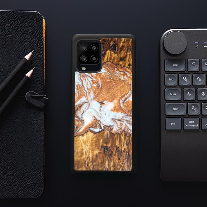 Samsung Galaxy A42 5G Handyhülle aus Harz und Holz - Synergy#E18