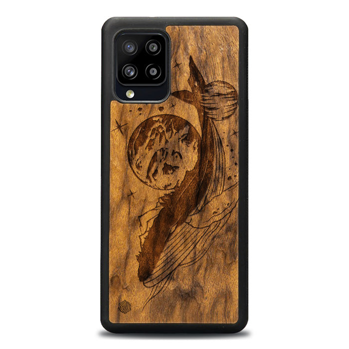 Samsung Galaxy A42 5G Handyhülle aus Holz - Cosmic Whale