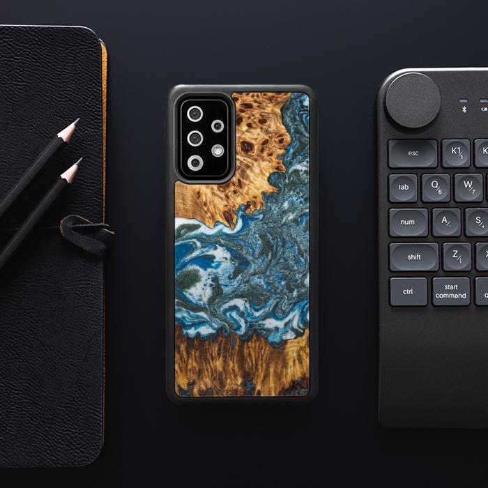 Samsung Galaxy A52 5G Handyhülle aus Harz und Holz - Synergy#E17
