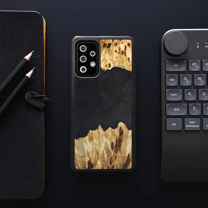 Samsung Galaxy A52 5G Handyhülle aus Harz und Holz - Synergy#E19
