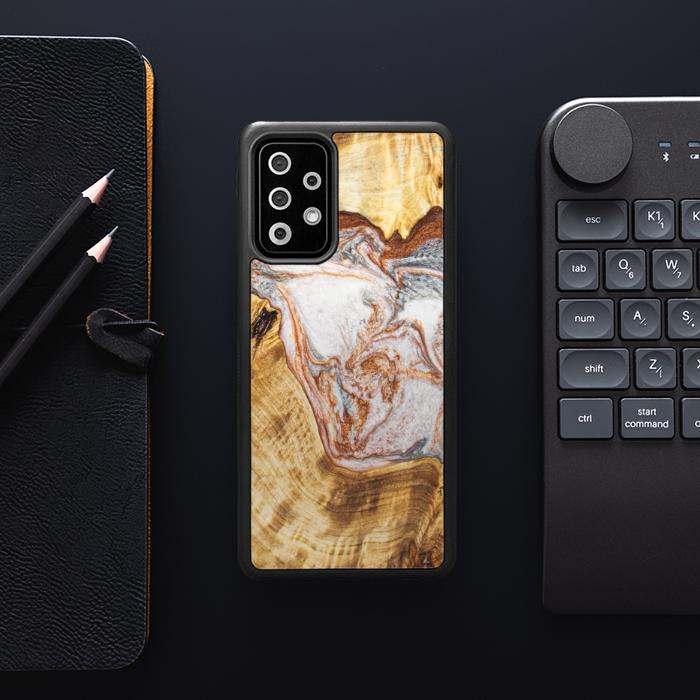 Samsung Galaxy A52 5G Handyhülle aus Harz und Holz - Synergy#E5
