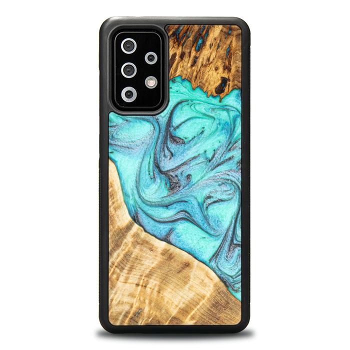 Samsung Galaxy A72 5G Handyhülle aus Harz und Holz - Synergy#E16