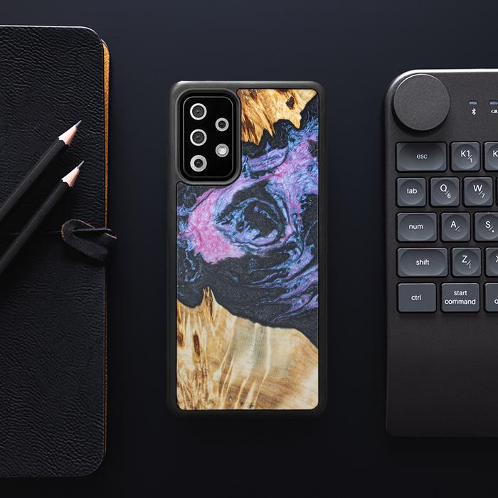 Samsung Galaxy A72 5G Handyhülle aus Harz und Holz - Synergy#F25