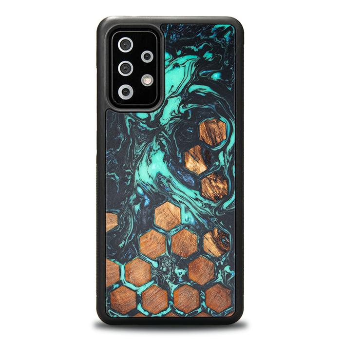 Samsung Galaxy A72 5G Handyhülle aus Harz und Holz - Synergy#F28