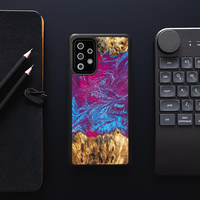 Samsung Galaxy A73 5G Handyhülle aus Harz und Holz - Synergy#E3