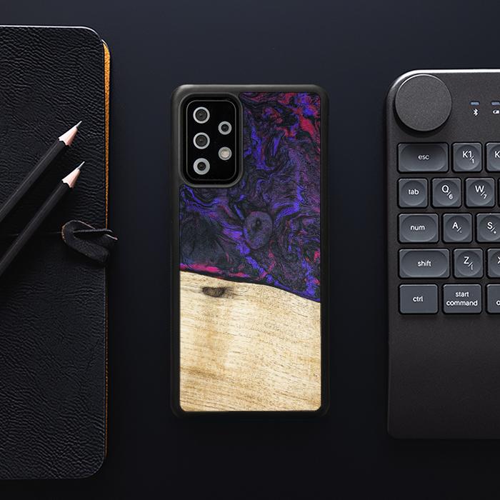 Samsung Galaxy A73 5G Handyhülle aus Harz und Holz - Synergy#F18