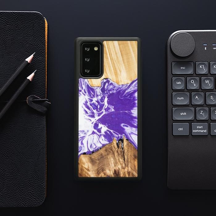 Samsung Galaxy NOTE 20 Handyhülle aus Harz und Holz - Synergy#A78
