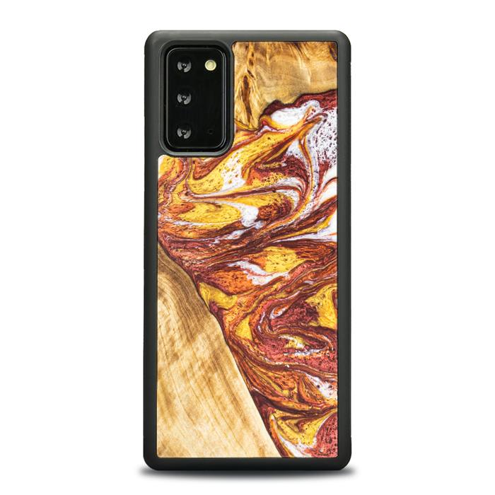 Samsung Galaxy NOTE 20 Handyhülle aus Harz und Holz - Synergy#E4
